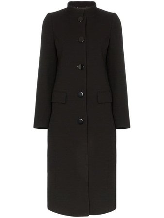 Black Givenchy Single-breasted Coat | Farfetch.com