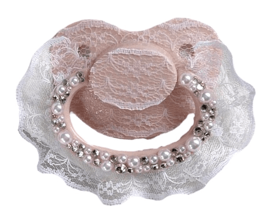 pink lace adult paci