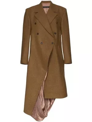 Y / PROJECT asymmetric double breasted coat