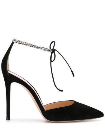 Gianvito Rossi Crystal-Embellished Strap Pumps Ss20 | Farfetch.com