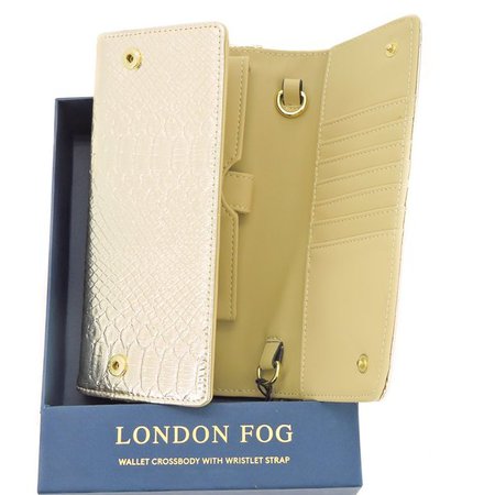 London Fog Surrey Wallet Crossbody with Wristlet Strap (Gold Color) - Walmart.com - Walmart.com