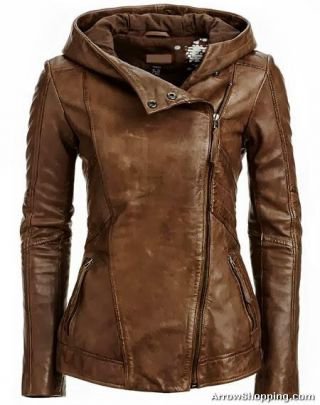 Arrow Women Brown Leather Jacket
