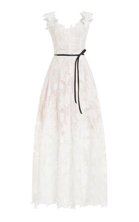 Guipure-Lace Gown By Oscar De La Renta | Moda Operandi