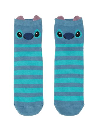 Disney Lilo & Stitch Stripe Stitch Ankle Socks