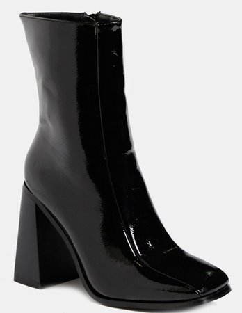 plastic ankle boots