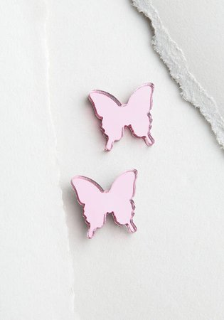 Vinca Just Wing Me Up Butterfly Earrings Pink | ModCloth
