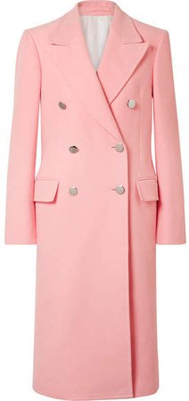 Cotton-velvet Coat - Pastel pink