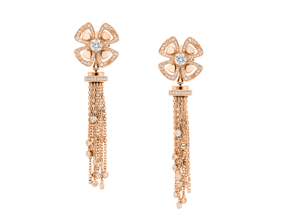 Fiorever Rose gold Earrings 357322 | Bvlgari
