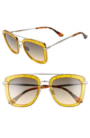 Jimmy Choo Glossy 53mm Square Sunglasses | Nordstrom