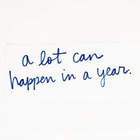 a lot can happen in a year goal setting quote positive manifesting