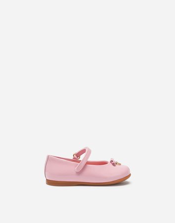 Leather Ballet Flats - Newborn Girls’ First Steps Shoes | Dolce&Gabbana