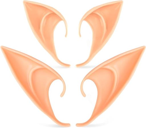 Amazon.com: Zanzike Elf Ears, 2 Pair Elf Ears Cosplay, Fairy Ears, Pointy Ears Cosplay, Fairy Ears for Women, Party Dress Up Costume Masquerade Accessories for Halloween Christmas Party : Clothing, Shoes & Jewelry