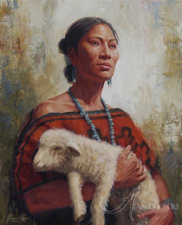 Safekeeping (Navajo), James Ayers original painting, 2011 | Flickr