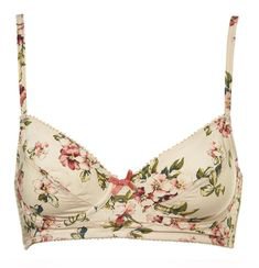 (27) Pinterest - Off white bra with flowers and a bow | Fresh Threads
