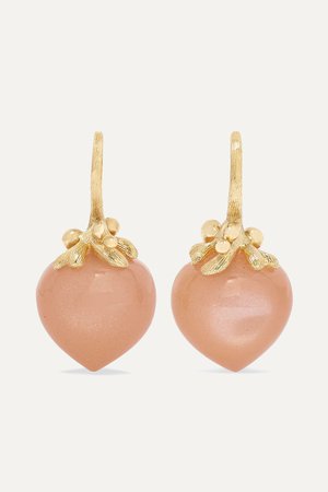 Gold Dew Drops 18-karat gold moonstone earrings | OLE LYNGGAARD COPENHAGEN | NET-A-PORTER