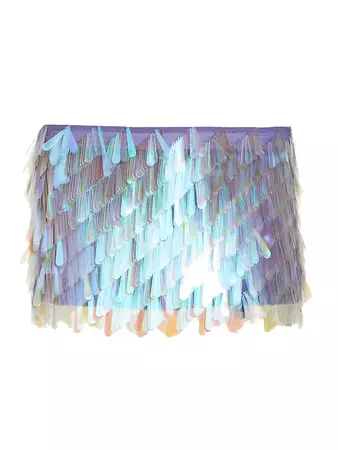 Shop The Attico Paillette-Embroidered Miniskirt | Saks Fifth Avenue
