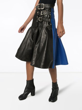 Chopova Lowena Two-Tone Kilt Skirt Ss20 | Farfetch.com