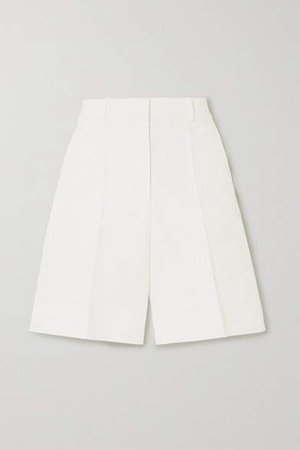 Victoria, Victoria Beckham - Cotton-blend Shorts - White