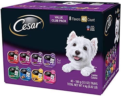 CESAR Wet Dog Food Steak and Chicken Lovers Variety Pack with Real Meat or Real Chicken, (36) 3.5 oz. Easy Peel Trays: Pet Supplies: Amazon.com
