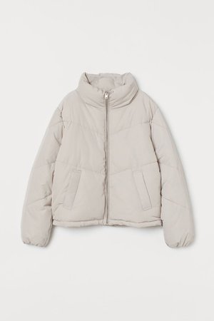 Boxy Puffer Jacket - Light gray - Ladies | H&M US