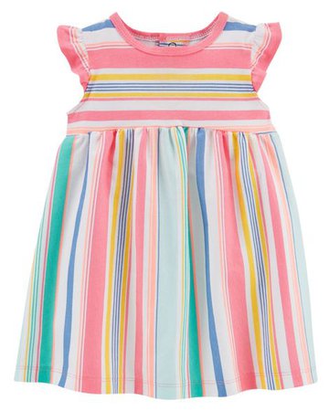 Baby Girl Striped Jersey Dress | Carters.com