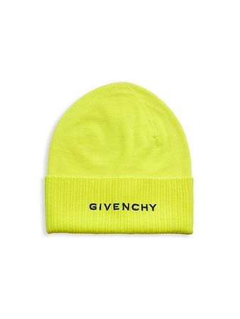Shop Givenchy Logo Wool Beanie Hat | Saks Fifth Avenue