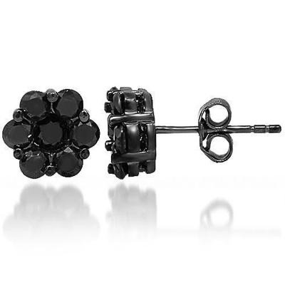 all black earrings