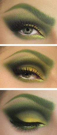 poison ivy eye makeup green lash - Google Search