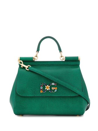 Shop green Dolce & Gabbana Sicily tote with Express Delivery - Farfetch