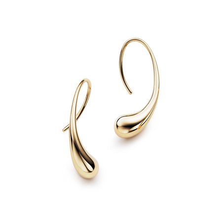 Elsa Peretti Teardrop hoop earrings in 18k gold
