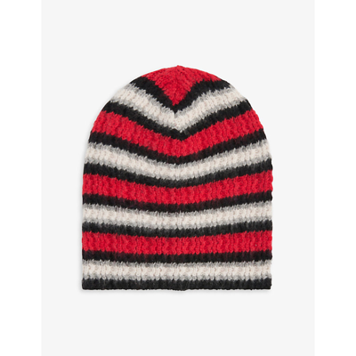 ERL share Striped Cashmere-blend Beanie In Red