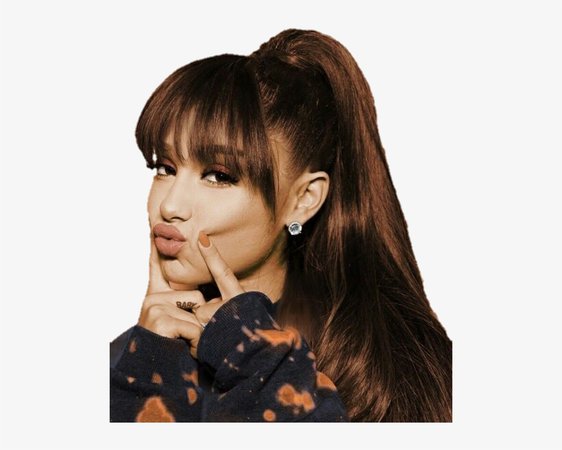 Ariana Grande, Ariana, And Arianagrande Image - Ariana Grande With Front Bangs PNG Image | Transparent PNG Free Download on SeekPNG