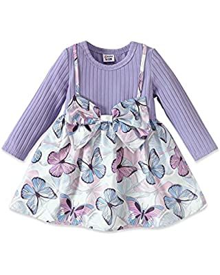 Amazon.com: PATPAT Care Bears Baby Girl Romper Bodysuit Newborn Girl Clothes Bowknot Long Sleeve Jumpsuit with Headband Blue 12-18 Months: Clothing, Shoes & Jewelry