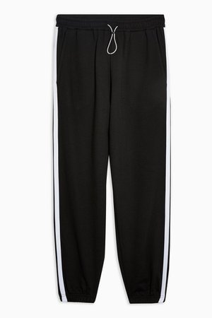 Black Side Stripe Oversized Sweatpant | Topshop