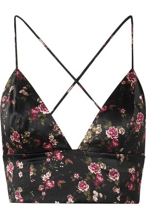 Cami NYC | The Mila floral-print silk-charmeuse bra top | NET-A-PORTER.COM