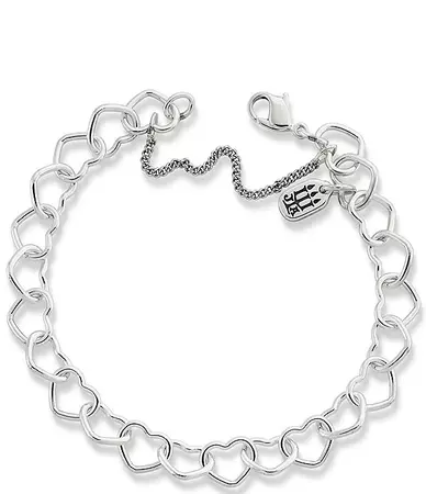 James Avery Sterling Silver Connected Hearts Charm Bracelet | Dillard's