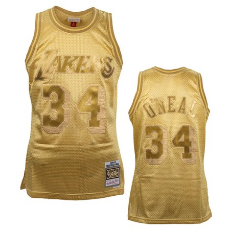 Stadionshop Shaquille O'Neal 34 Los Angeles Lakers Mitchell & Ness Midas Swingman Metallic Gold Jersey