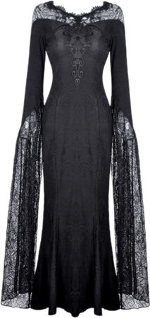 romantic goth morticia addams dress