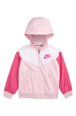 Nike Windrunner Hooded Zip Jacket (Toddler Girls & Little Girls) | Nordstrom