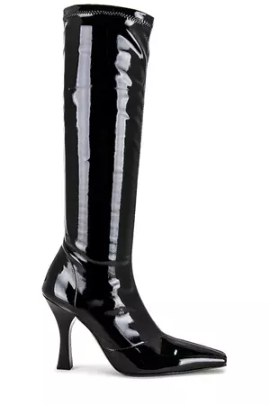 Helsa Snipped Toe Boot in Black | REVOLVE