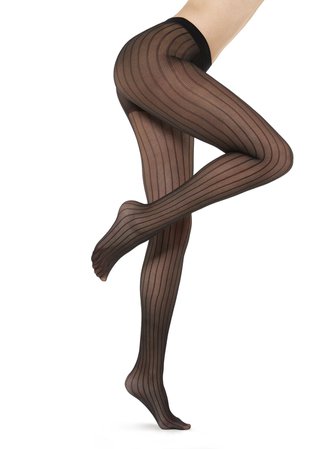 Striped tulle effect tights - Patterned tights - Calzedonia
