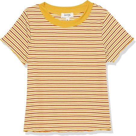 Amazon.com: Speechless Girls' Short Sleeve Lettuce Edge Knit T-Shirt: Clothing, Shoes & Jewelry