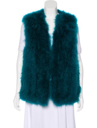 Haute Hippie Fur Open Front Vest - Clothing - WH626369 | The RealReal