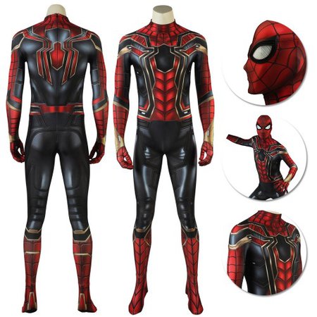 Iron Spider-Man Suit High Details 3D Printed Spider Man Cosplay Costume