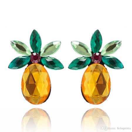 green-yellow-pineapple-stud-earrings-for.jpg (1000×1000)