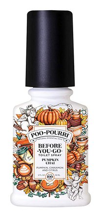 Amazon.com: Poo-Pourri Before-You-Go Toilet Spray 2 oz Bottle, Pumpkin Chai Scent: Home & Kitchen