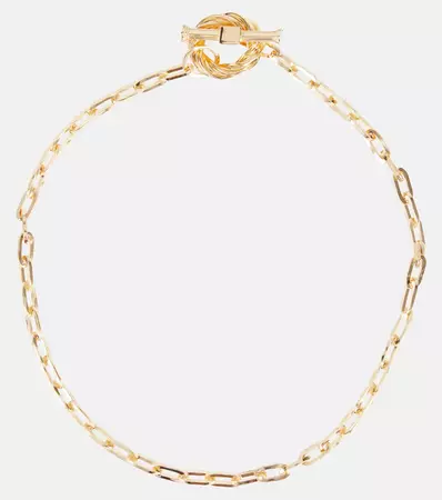 Gold Plated Chain Necklace in Gold - Bottega Veneta | Mytheresa