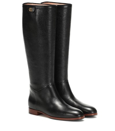 Leather Knee-High Boots - Gucci | Mytheresa