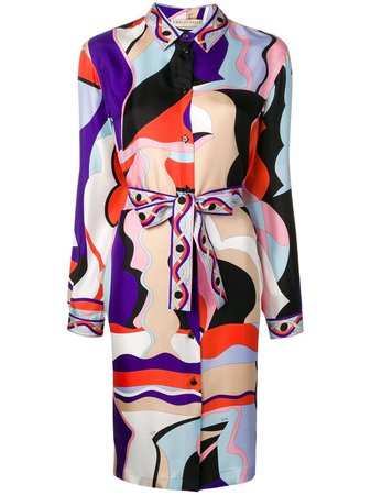 Emilio Pucci Vallauris Print Shirt Dress - Farfetch
