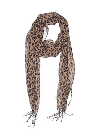Unbranded Accessories 100% Polyester Animal Print Brown Scarf One Size - 87% off | thredUP